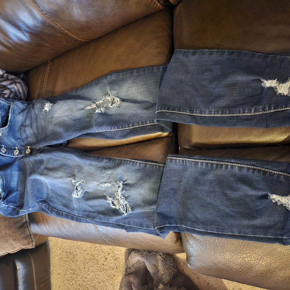 Distressed Blue Jeans for Women
